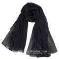 Novo Design 180 * 90 cm plain Top vendendo lenço de linho de algodão xale shimmer mulheres hijab